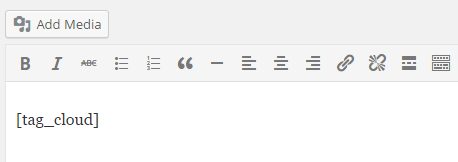 Displaying Tag Cloud via Shortcode in WordPress-1