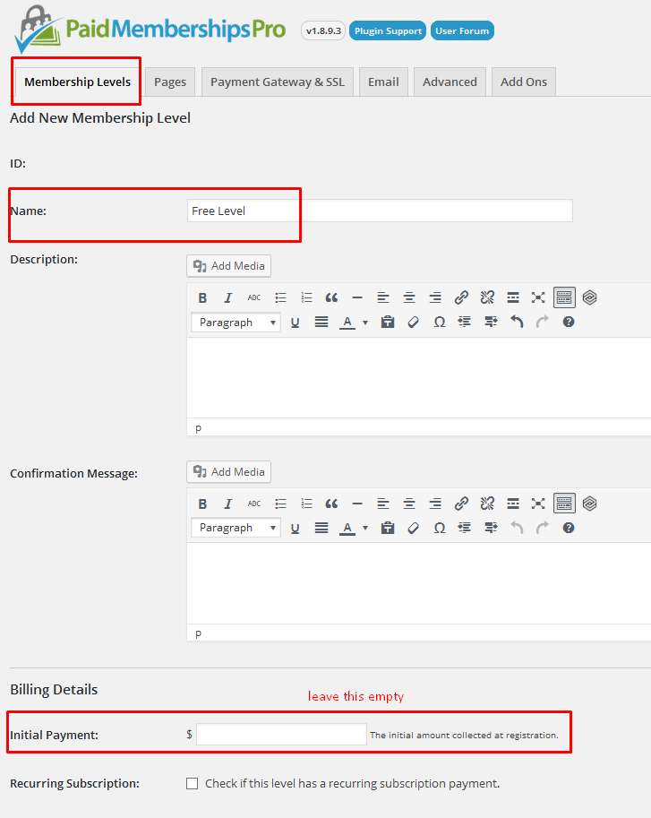 configuring-free-and-paid-membership-levels-in-paid-membership-pro-plug-in-2