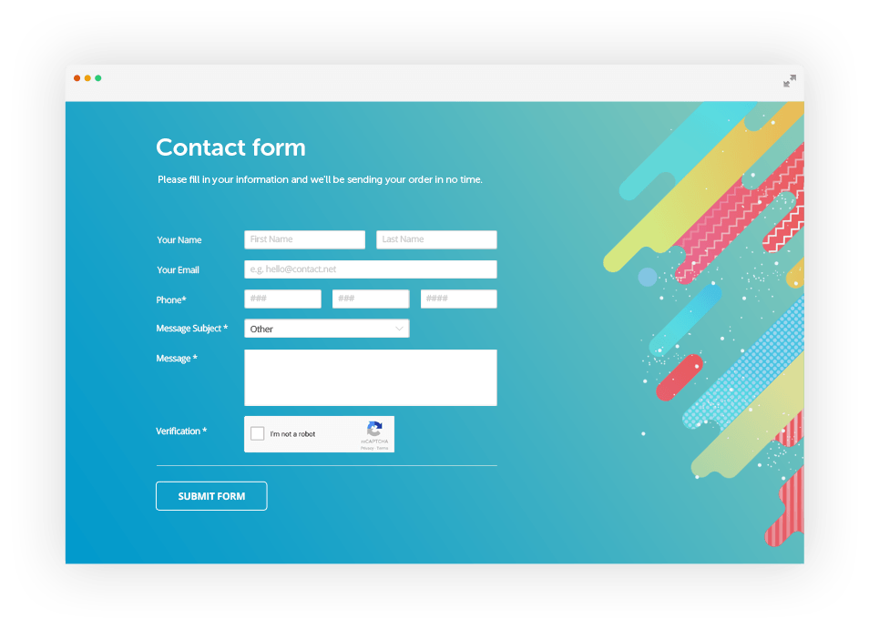 WordPress lead capture through Contact Forms